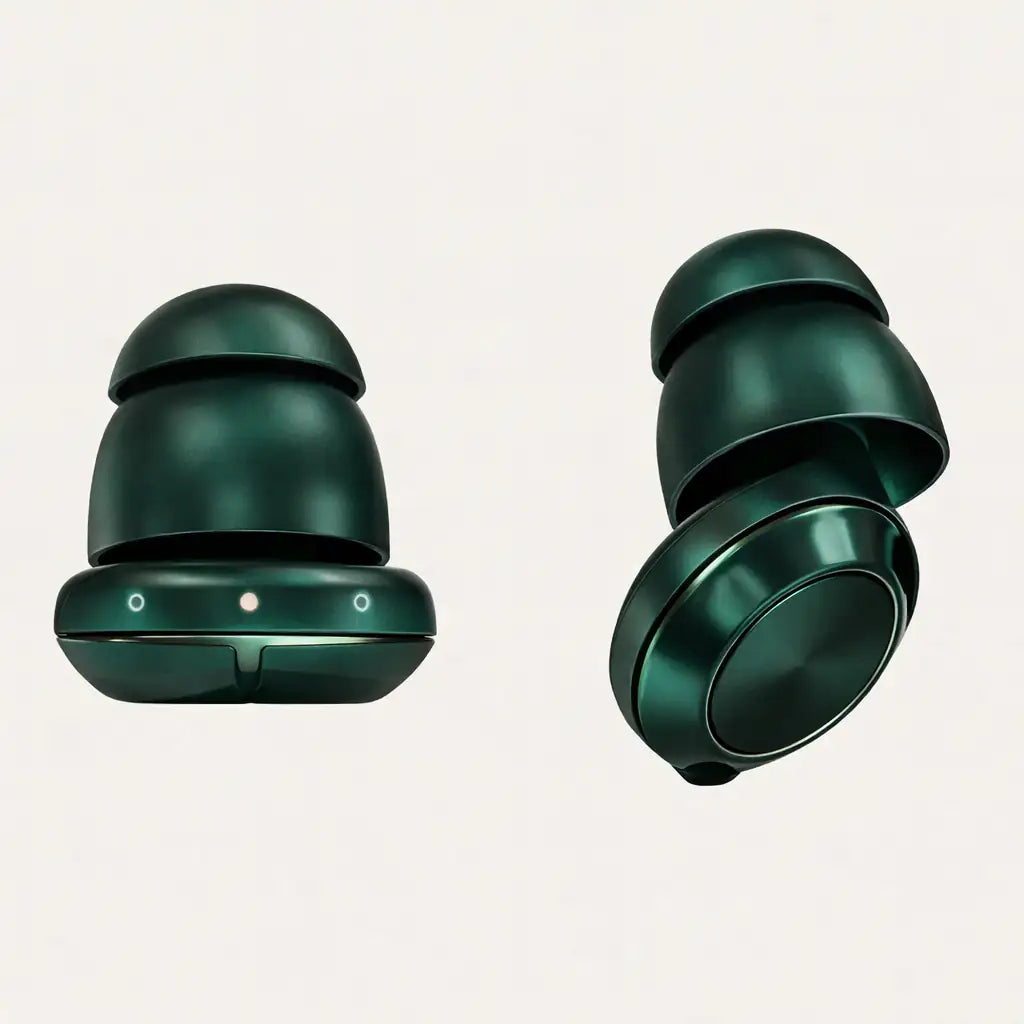 EarCircles Skift Plus - 3 modes - Deluxe Ørepropper med Justerbar støjreduktion Grøn sunderesøvn.dk