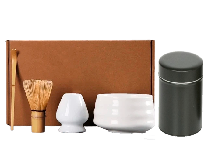 Matcha Startsæt - Matcha te Startkit | Matcha sæt - Matchate, Matchaskål, Bambuspiskeris, Piskholder, Bambusske, Matcha sigte