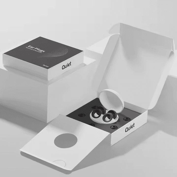 EarCircles Oplevelse Plus - Støjreducerende silikone ørepropper -Ørepropper særligt gode til koncerter - Med hvid inner circle