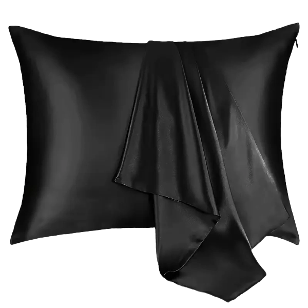 Silke pudebetræk i 100% Mulberry Silke - (500x750 mm) – Kølende, Anti-Frizz & Skånsom mod Hud og Hår