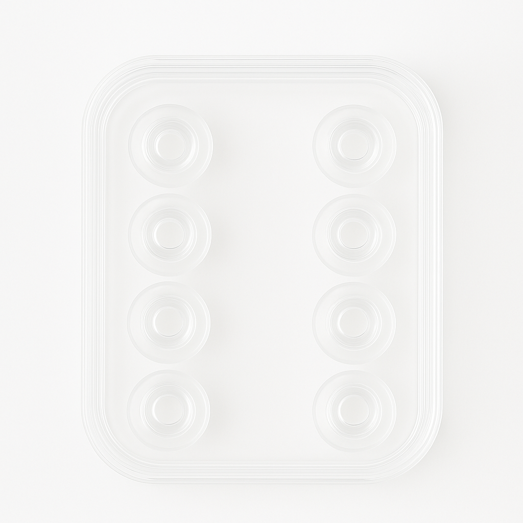 Ekstra Ear Tips - Social Engage / Oplevelse hoveder - Clear Transparent - 8 STK til Silikone EarCircles