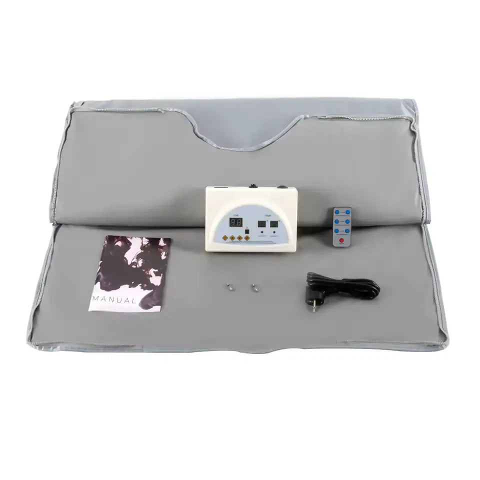 Infrarødt Saunatæppe | BLACK-MONTH SneakPeak - 2-zoner i Sølv (180x80 cm) Dobbelt lag (Fjernvare - 5 dages levering)