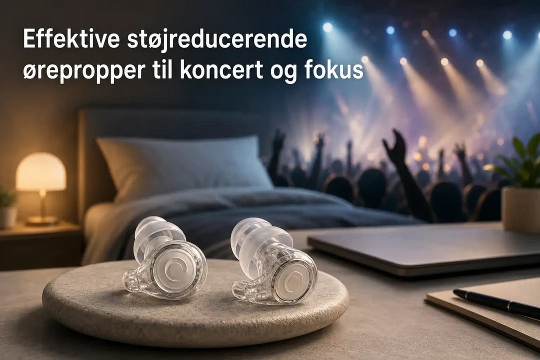 Effektive støjreducerende ørepropper til koncert og fokus
