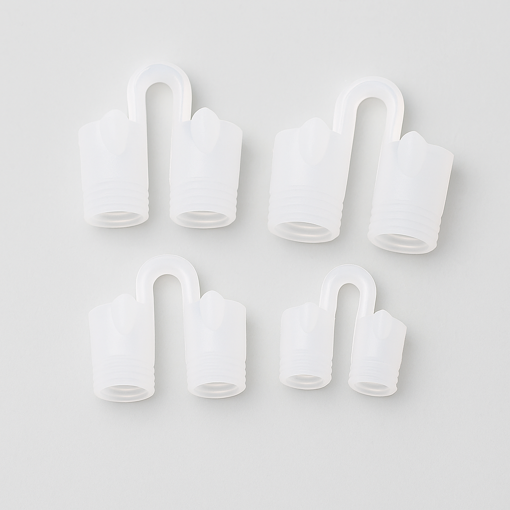 Anti-snorke silikone næseprop 4 stk