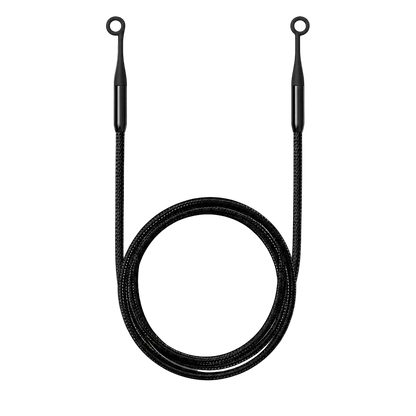 EarCircles Magenisk Strap (Forudbestil) - Metal magnet Snor inklusiv unik æske | Hold Styr på Dine Ørepropper Deluxe Sort sunderesøvn.dk