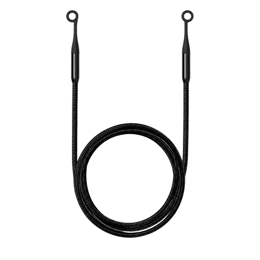 EarCircles Magenisk Strap (Forudbestil) - Metal magnet Snor inklusiv unik æske | Hold Styr på Dine Ørepropper Deluxe Sort sunderesøvn.dk