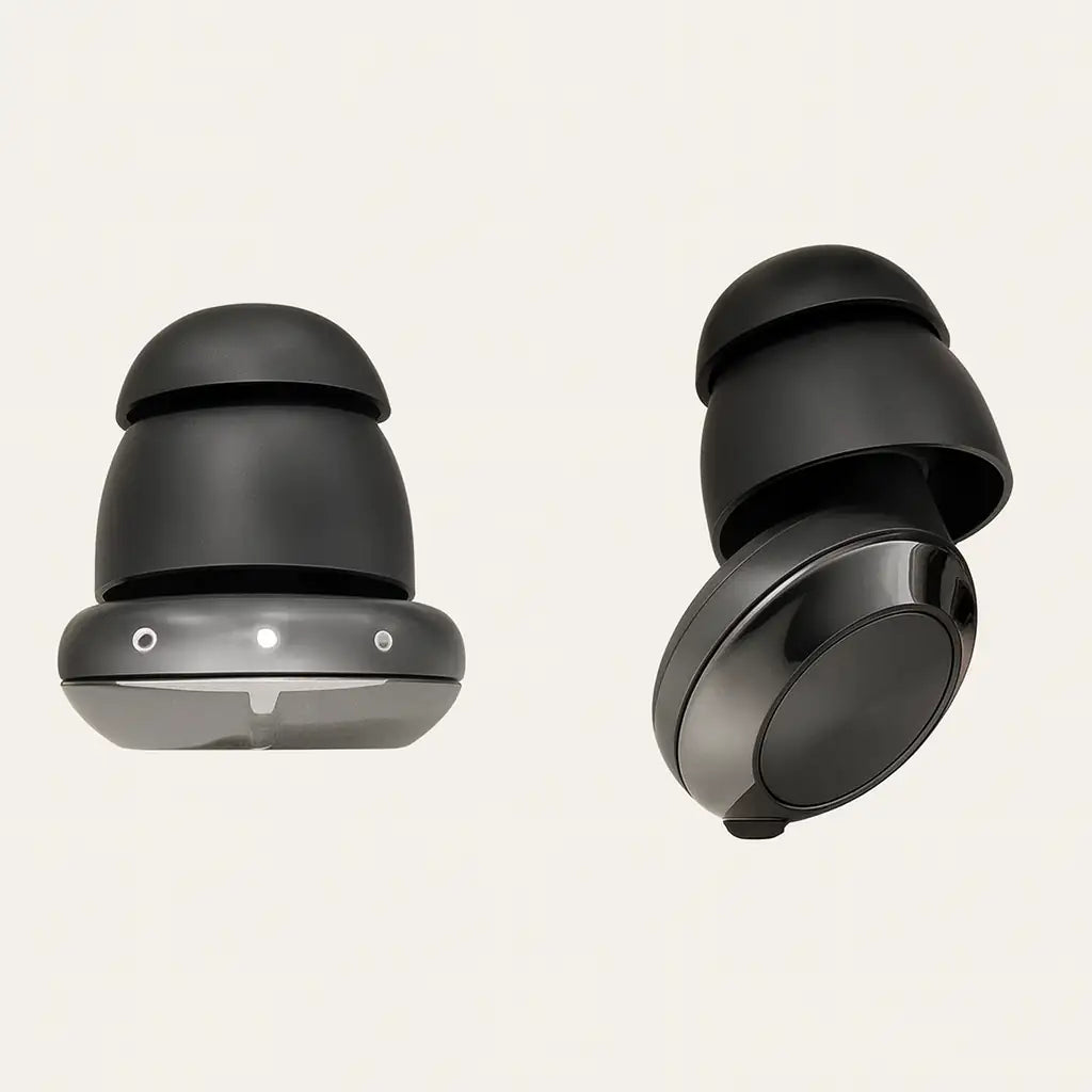 EarCircles Skift Plus - 3 modes - Deluxe Ørepropper med Justerbar støjreduktion Sort sunderesøvn.dk