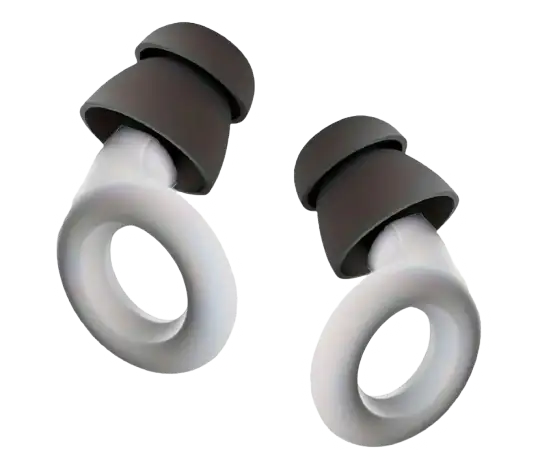 Ekstra Ear Tips - Double plus hoveder - Sort & Hvid - 4 STK til Silikone EarCircles  sunderesøvn.dk