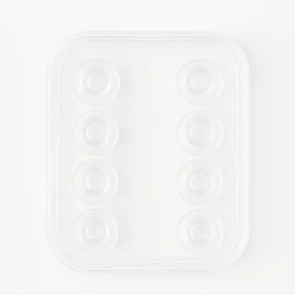 Ekstra Ear Tips i 4 størrelser - Social Engage / Oplevelse hoveder - Clear Transparent - 8 STK til Silikone EarCircles  sunderesøvn.dk