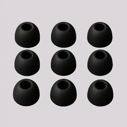 Ekstra Ear Tips i 4 størrelser - Stille hoveder - Hvid/ Sort - 8 STK til Silikone EarCircles  sunderesøvn.dk