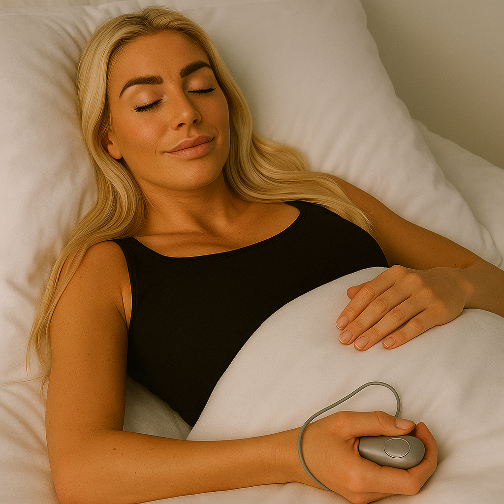 Håndholdt søvnhjælper mod søvnløshed - Afhjælper stress, angst og tankemylder | Sleep Aid Device |Søvnhjælpeenhed – Grå
