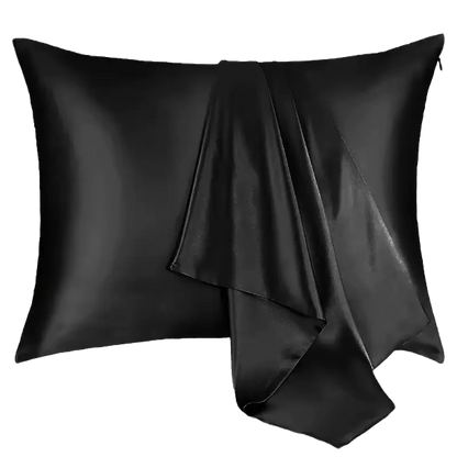 Silke pudebetræk i 100% Mulberry Silke - (500x750 mm) – Kølende, Anti-Frizz & Skånsom mod Hud og Hår