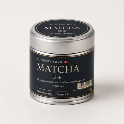*NYHED* Økologisk Ceremonial Matcha Te A8 – Japansk Matcha Pulver i Dåse, 30 g
