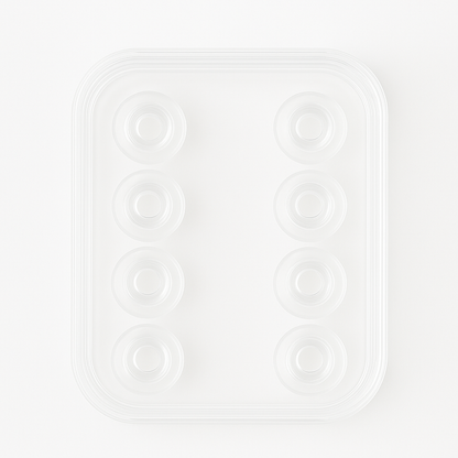Ekstra Ear Tips - Social Engage / Oplevelse hoveder - Clear Transparent - 8 STK til Silikone EarCircles