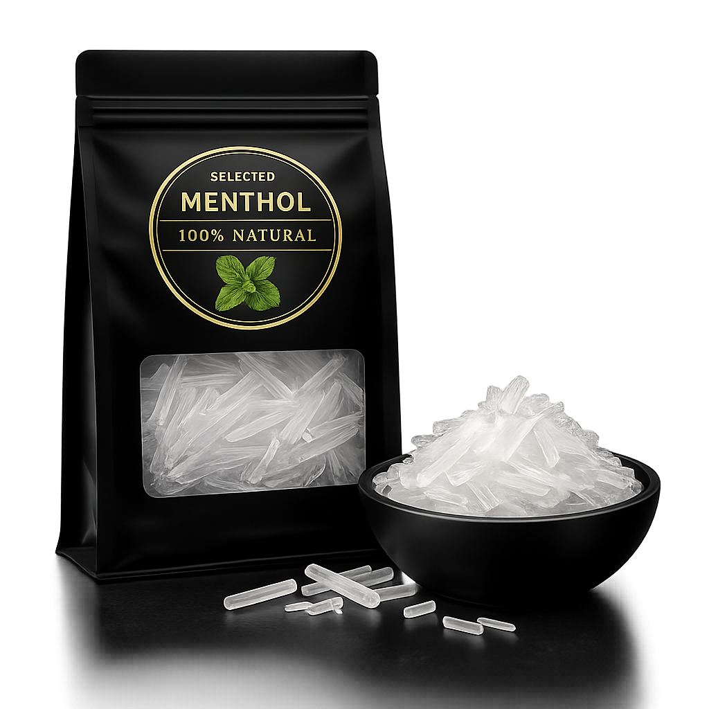 Menthol Krystaller - Til Saunagus & Bedre Søvn – 100% Naturlig Aromaterapi - 33g