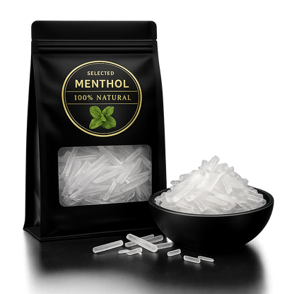 Menthol Krystaller - Til Saunagus & Bedre Søvn – 100% Naturlig Aromaterapi - 33g