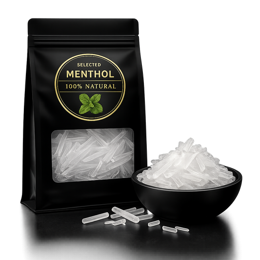 Menthol Krystaller - Til Saunagus & Bedre Søvn – 100% Naturlig Aromaterapi - 33g