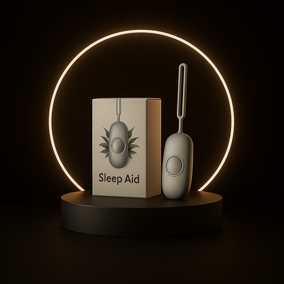 Håndholdt søvnhjælper mod søvnløshed - Afhjælper stress, angst og tankemylder | Sleep Aid Device |Søvnhjælpeenhed – Grå
